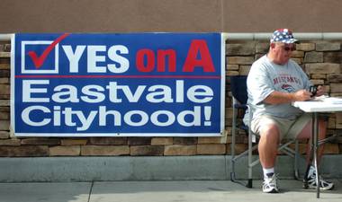 Eastvale Cityhood Sign